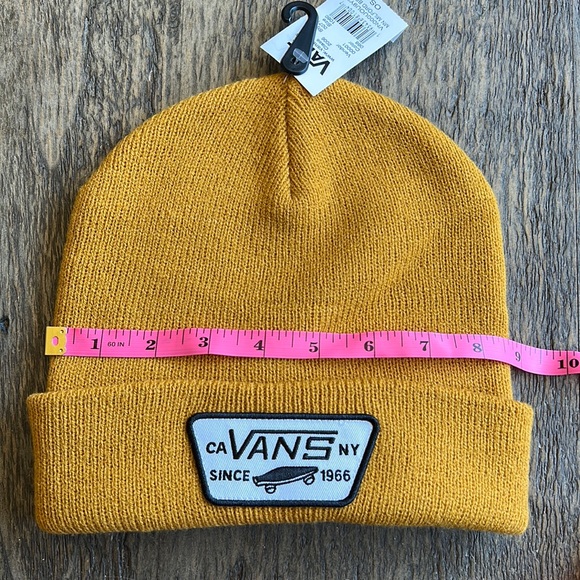 Vans “Milford” Beanie. Golden/yellow color with black and white Vans patch. NWT - Picture 8 of 11